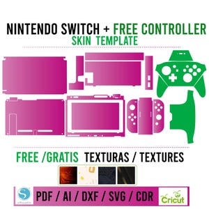 Console N. Switch V1 Skin Template Vector / Skin Template - Etsy