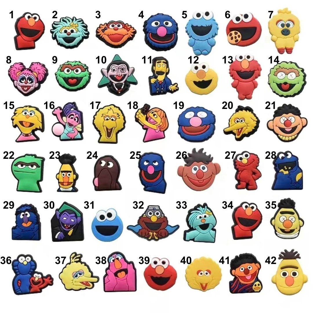 Sesame Street Croc Charm Big Bird Shoe Charm Elmo Jibbitz Etsy