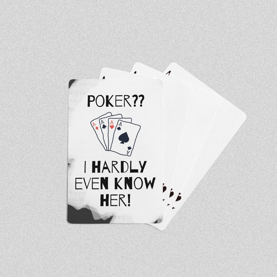 Custom Poker Cards Custom Playing Cards Funny Poker Cards Etsy