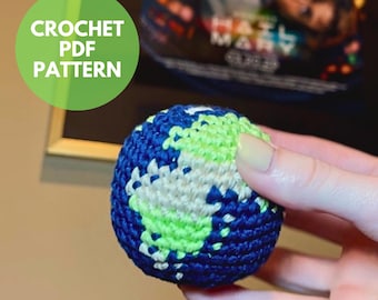 Earth Lava Bean Bag - Digital PDF Crochet Pattern
