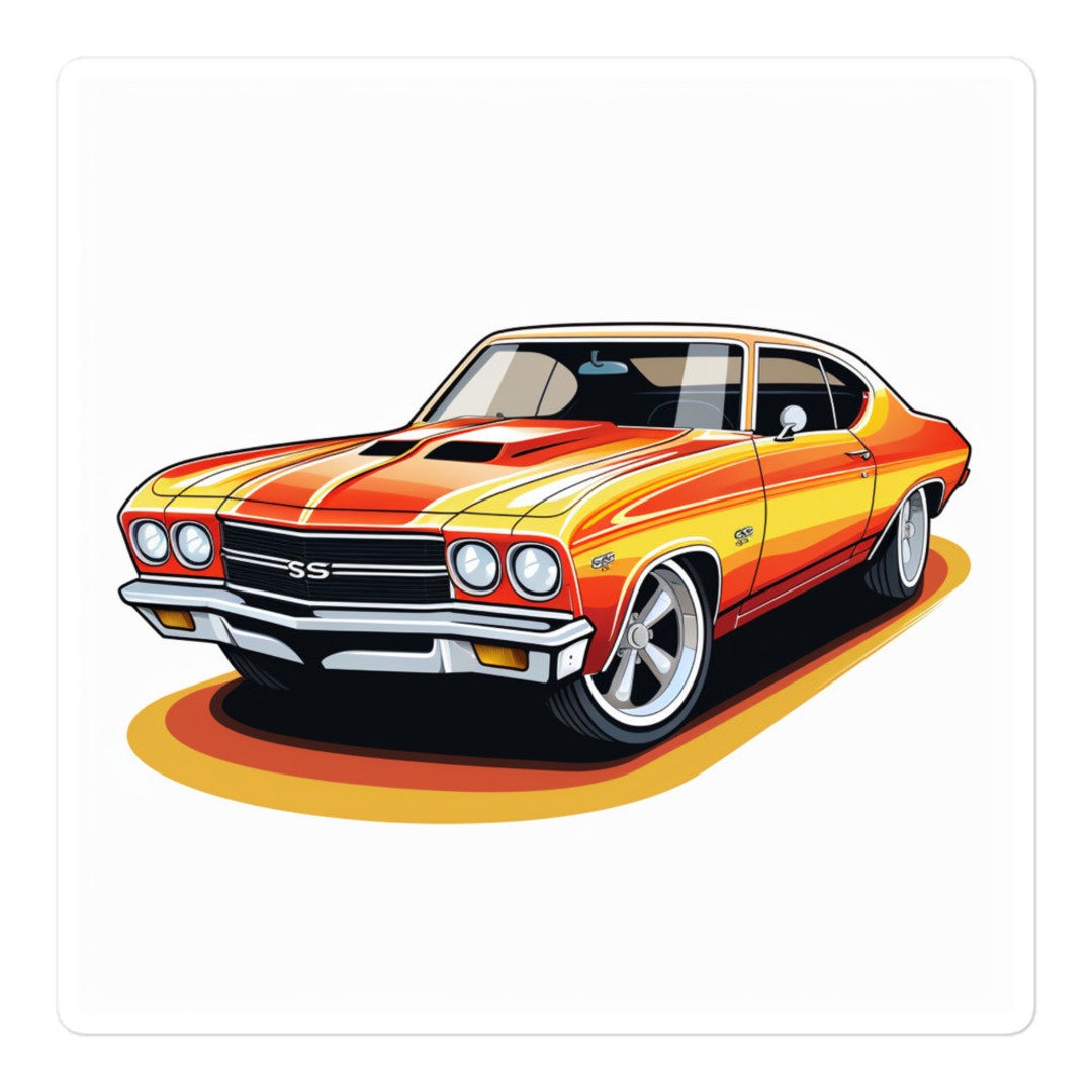 Classic Chevelle Sticker: Vintage Muscle Car Decal for Enthusiasts ...