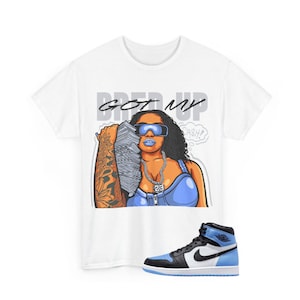 Got My Bred Up Shirt to Match Jordan 1 OG University Blue