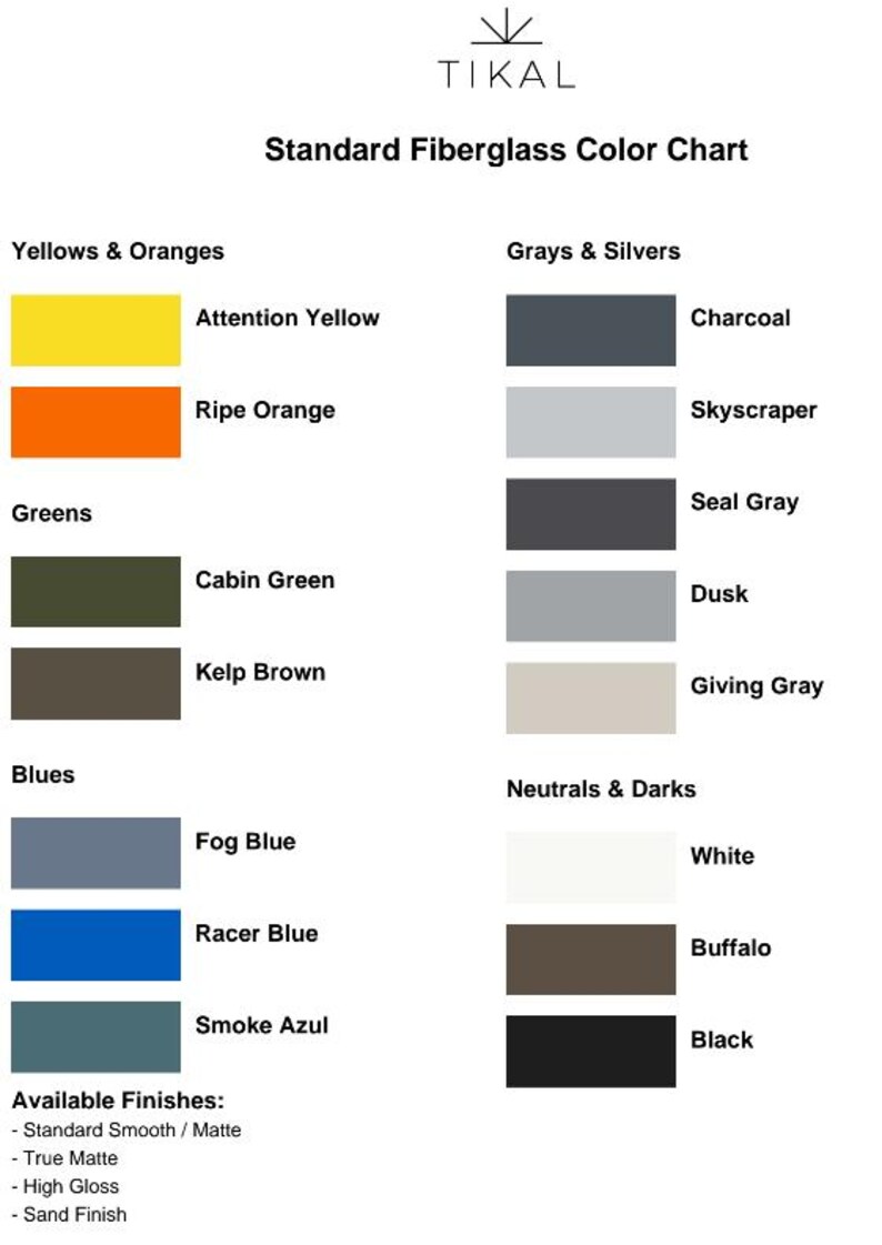 Color Samples - Full Refund When You Purchase a Planter- Color Chips of ...