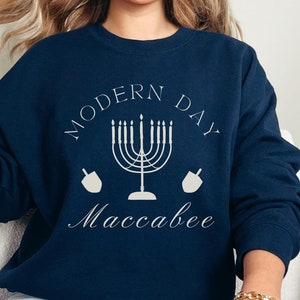 Hanukkah Sweatshirt Hanukkah Sweater Hanukkah Shirt Israel Sweatshirt Jewish Shirt Am Yisrael Chai Jewish Shirt Support Israel