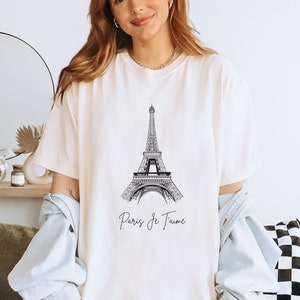 Comfort Colors Eiffel Tower Shirt Paris Shirt Paris Tshirt Paris Shirts Paris Clothing I Love Paris French Teacher Shirt French Teacher Gift