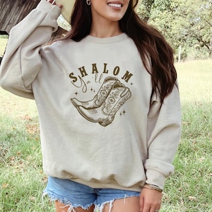 Chemise Shalom Ya'll Am Yisrael Chai Sweatshirt Am Yisrael Chai Tikkun Olam Support Israël Hanoucca Sweatshirt Israël Chemise Israël