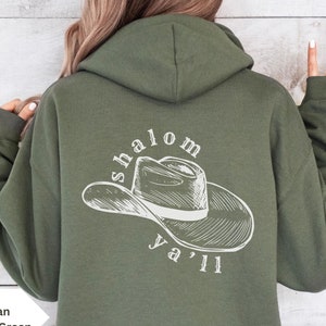 Shalom Ya&#39;ll Hoodie Am Yisrael Chai Am Yisrael Chai Sweatshirt Tikkun Olam Support Israel Hanukkah Sweatshirt Israel Sweatshirt Israel Shirt
