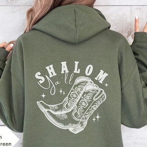 Shalom Ya&#39;ll Hoodie Am Yisrael Chai Am Yisrael Chai Sweatshirt Tikkun Olam Support Israel Hanukkah Sweatshirt Israel Sweatshirt Israel Shirt