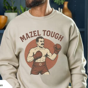 Mazel Tough Sweatshirt Tikkun Olam Sweatshirt Israel Shirt Am Yisrael Chai Am Yisrael Chai Sweatshirt Hanukkah Sweatshirt Israel Sweatshirt