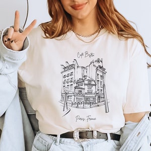 Comfort Colors Paris Cafe Bistro Shirt Paris Shirt Paris Tshirt Paris Shirts Paris Clothing I Love Paris French Teacher Shirt French Teacher