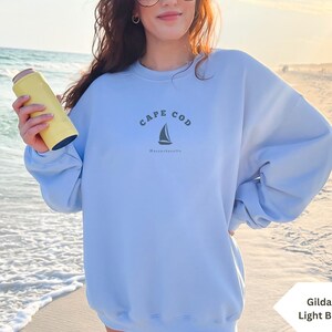Cape Cod Sweatshirt Coastal Aesthetic Beachy Sweatshirt Sailing Shirt Beachy Sweatshirt Old Money Aesthetic Coastal Grandma