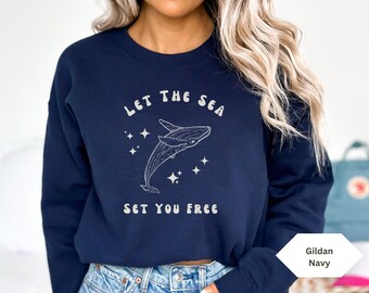 Camisa de ballena Alaska Sudadera Ocean Animal Camisa Orca Camisa Marina Camisa de crucero de Alaska Camisa de Alaska Camisa de crucero de Alaska Sudadera de crucero de Alaska