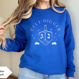 Sweat-shirt Hanoucca Pull Hanoucca Chemise Hanoucca Chemise Dreidel Chemise juive Am Yisrael Chai Chemise juive Chai laid Pull Hanoucca
