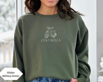 Andiamo Shirt Ciao Bella La Dolce Vita Italien Shirt Rom Italien Shirt Italia Shirt Italien Sweatshirt Vespa Shirt Dolce Vita Ciao Bella Kleidung