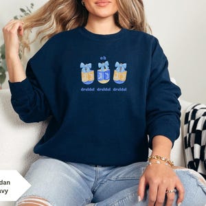 Hanukkah Sweatshirt Hanukkah Sweater Hanukkah Shirt Dreidel Shirt Israel Sweatshirt Jewish Shirt Am Yisrael Chai Jewish Shirt