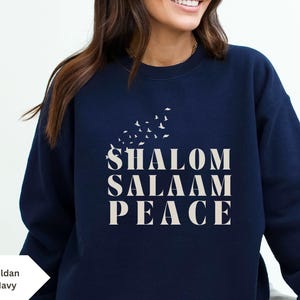 Shalom Sweatshirt Am Yisrael Chai Sweatshirt Israel Shirt Unterstützung Israel Wir tanzen wieder Shirt Jüdisches Shirt Israel Sweatshirt