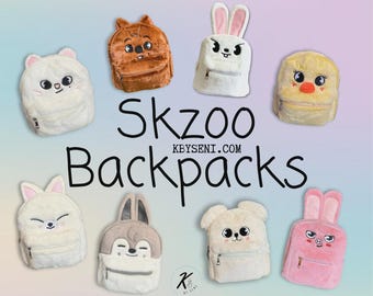 Skzoo Plush Backpack Bag: Stray Kids Characters