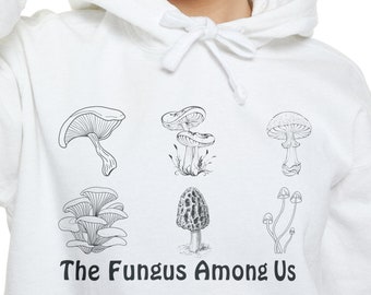 Mushroom Hoodie Sweatshirt, Magical Mushroom Hoodie, Mushroom Forager Shirt, Unisex Garment-Dyed Hoodie
