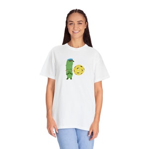 Fun and Cute Pickle, Pickleball Tee,  Pickleball Lover Shirt, Funny Pickleball Tshirt, Retirement Gift, Paradise, Comfort Colors T-shirt