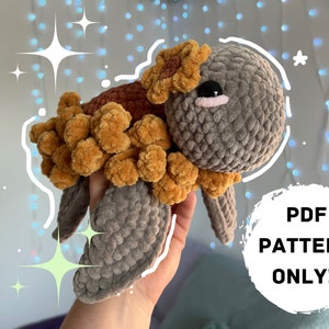 Crochet Sunflower Turtle PDF Pattern | PDF Pattern Only | Fall Harvest Turtle | Sunflower Turtle Plushie