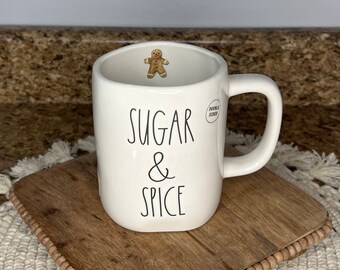 Rae Dunn Sugar & Spice with Gingerbread House, Mug NEW