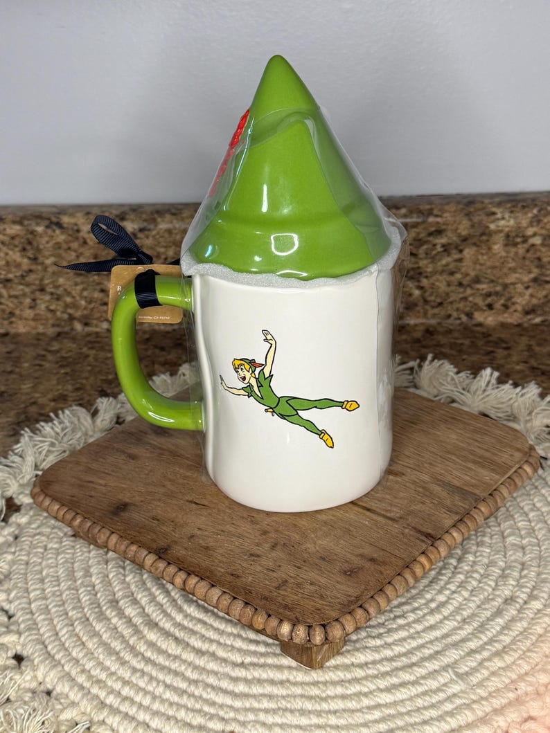 Rae Dunn Disney Peter Pan Double Sided Mug With Topper New Etsy