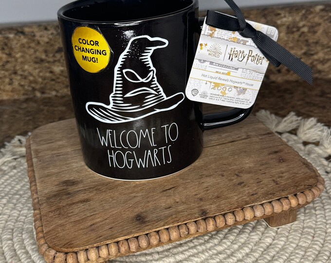 Rae Dunn Black HARRY POTTER Color Changing Mug. hot Liquid Reveals Hogwarts House - Etsy