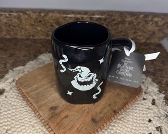 Disney Rae Dunn The Nightmare Before Christmas Oogie Boogie Glow In The Dark Mug