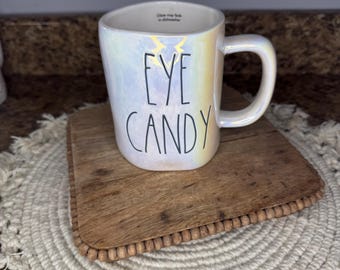 Rae dunn eye candy iridescent mug