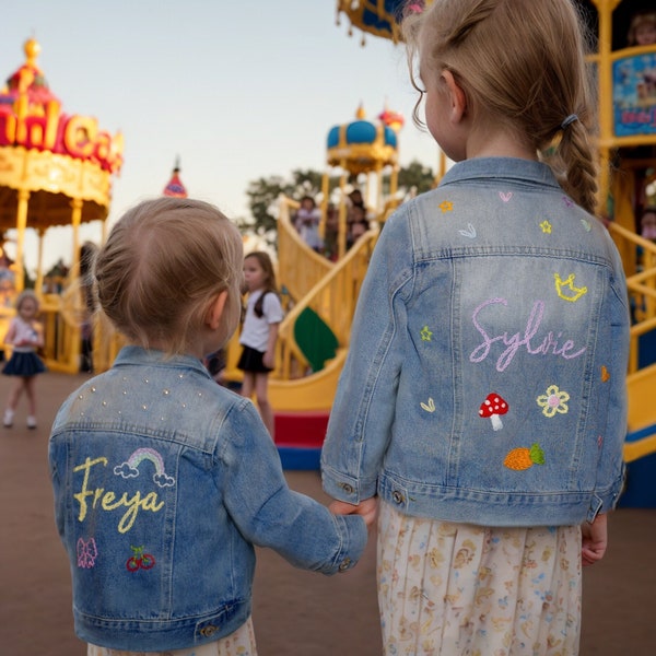 Baby Shark Denim Jacket, Custom Jean Jacket main image 1