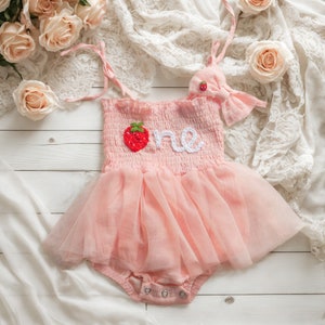 Custom Name Baby Tutu Dress,Personalized Hand Embroidered Birthday Baby Romper,Cake Smash Outfit,First Birthday Gift,Baby Shower Gift image 2
