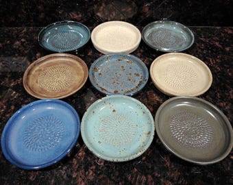 Handmade ceramic garlic grater