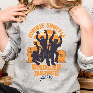 Zombie Shuffle sweatshirt,Halloween gift,Halloween Sweatshirt,Halloween Sweater,Halloween Shirt,long sleeve,halloween party,funny halloween