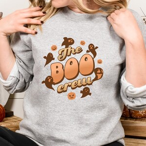 The Boo Crew sweatshirt,Halloween gift,Halloween Sweatshirt,Halloween Sweater,Halloween Shirt,long sleeve,halloween party,funny halloween