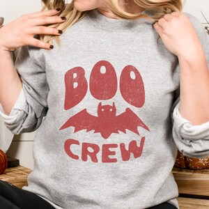 Boo Crew sweatshirt,Halloween gift,Halloween Sweatshirt,Halloween Sweater,Halloween Shirt,long sleeve,halloween party,funny halloween