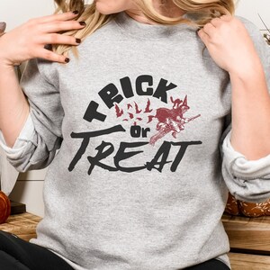 Trick or Treat sweatshirt,Halloween gift,Halloween Sweatshirt,Halloween Sweater,Halloween Shirt,long sleeve,halloween party,funny halloween,