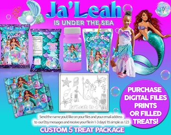 little mermaid themed 2023 party favors