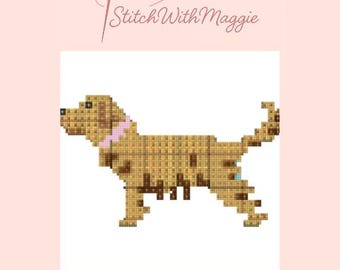 Golden Retriever - Digital Needlepoint Chart