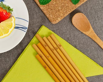 Reusable Bamboo Straws- Panda Straws