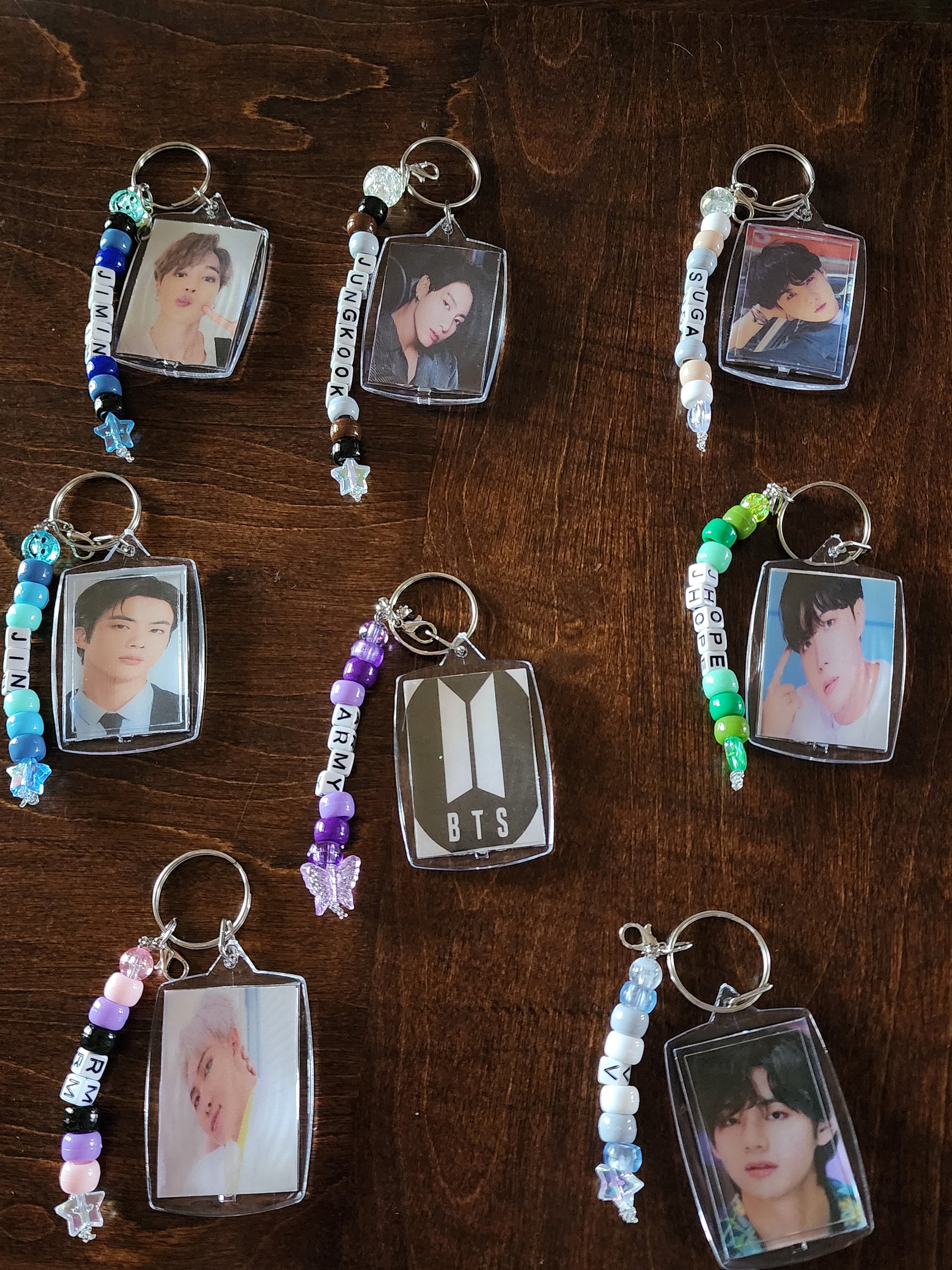 BTS Keychains - Etsy