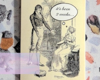 Pride & Prejudice Sticker: Jane Austen Bookish Design