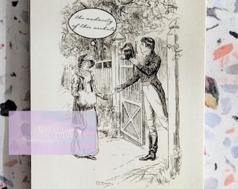 Pride & Prejudice Sticker: Jane Austen Book Lover Gift