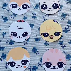 MINIVE ( Ive ) representative animals stickers [gaeul, yujin, rei, wonyoung, liz, leeseo]