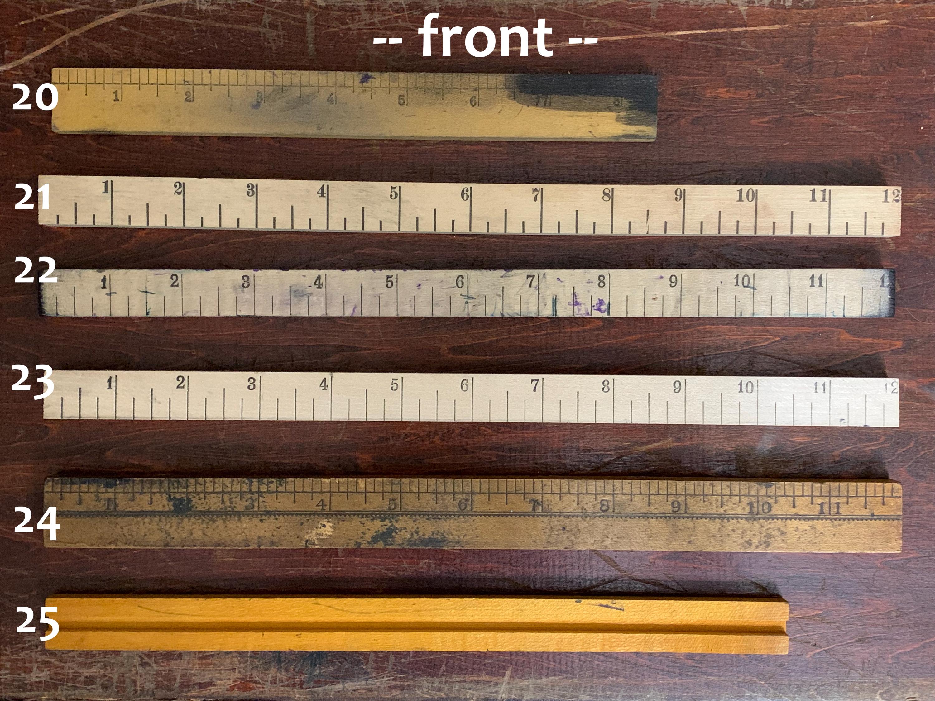 Vintage Advertising Wood Rulers Vintage Drafting Rule Vintage Wood ...