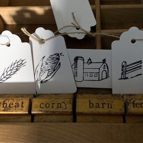 Barn Rubber Stamp Etsy