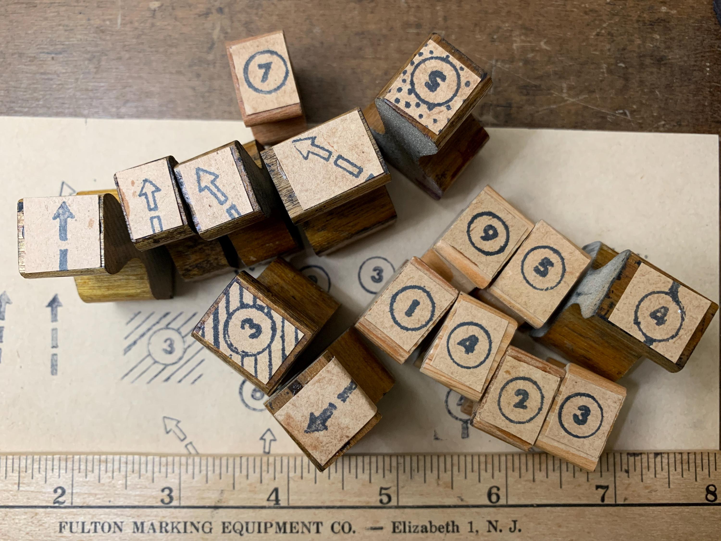 Vintage Number Pricing Stamps - Etsy