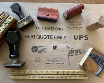 Vintage wood stamp Vintage advertising Stamp store stamp Commercial wood stamp Vintage Business Wood Stamp Office Stamp Accounting Stamp