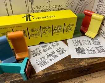 Vintage Teacher Grading Stamps Good Work Stamp Very Good Stamp You Slipped Stamp Journaling Retro Gemini Made in Japan Homeschooling Stamp
