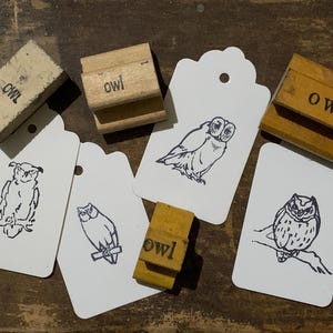 Vintage Eule Holz Stempel für Planer Vogel Stempel Vintage Gummi Holz Stempel für Scrapbooking Stempel für Bullet Journal