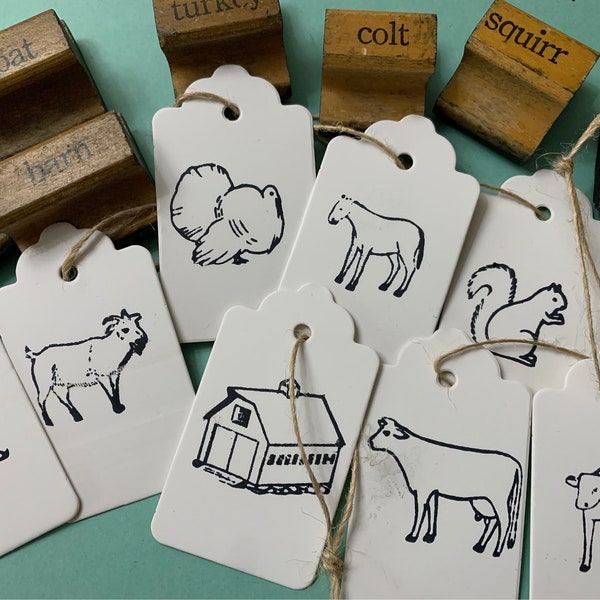 Barn Rubber Stamp Etsy